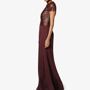 Phase Eight Short Sleeve Fit and Flare Gown